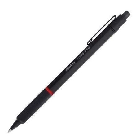 Rotring Rapid PRO Stylo-bille rétractable Pointe Moyenne Noir Mat