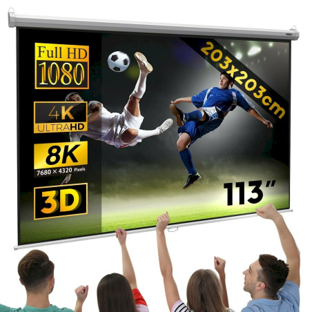 Jago Beamerleinwand ohne Stativ 203 x 203 cm HD 4K