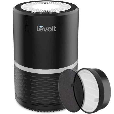 Levoit Pu­ri­fi­ca­teur d'air avec Véritable Hepa, Filtration en 3 étapes, Ultra Silencieux LV-H132 Noir