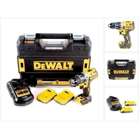 DeWalt DCD 791 D2 18 V Akku Bohr­schrau­ber Brushless in TSTAK-Box mit 2 x DCB 183 2,0 Ah Akku + DCB 105 Ladegerät