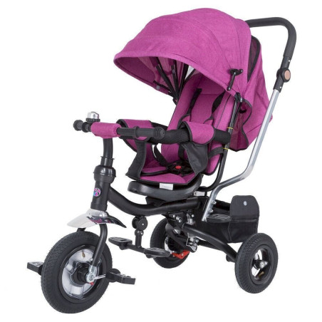 Spielwerk Berry 107033 Kombi Kinderwagen Dreirad Buggy 3in1 Dach Kinderdreirad Schubstange