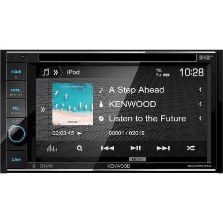 Kenwood DDX4019DAB Solution embarquée, port pour commande au volant, tuner DAB+