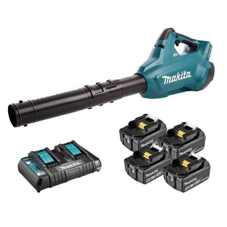 Makita DUB362PT4 Souffleur sans fil 4x 5Ah Batterie + Chargeur DC18RD 2x 18V