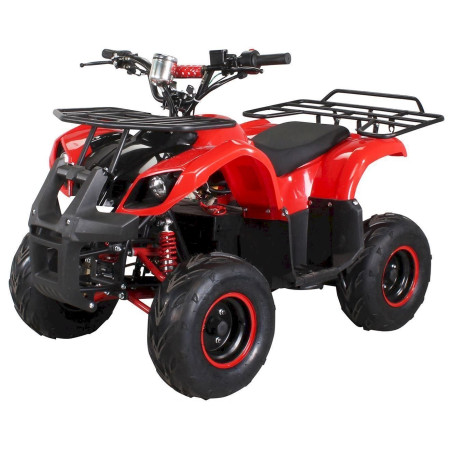 Miweba Miniquad ATV S-8 1000 Watt Quad Pocket Kinderquad Elektro Pocketquad (Rot/ Schwarz)