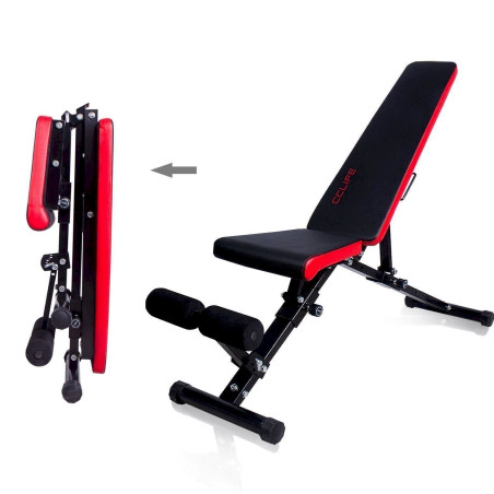 Banc de musculation multifonction pliable, réglable en 7 positions