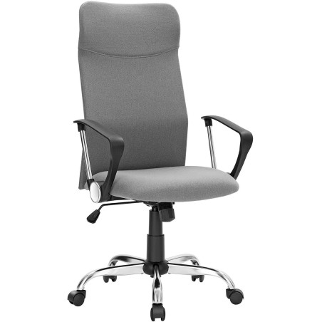 SONGMICS Fauteuil de Bureau Chaise Ergonomique Gris OBN034G01