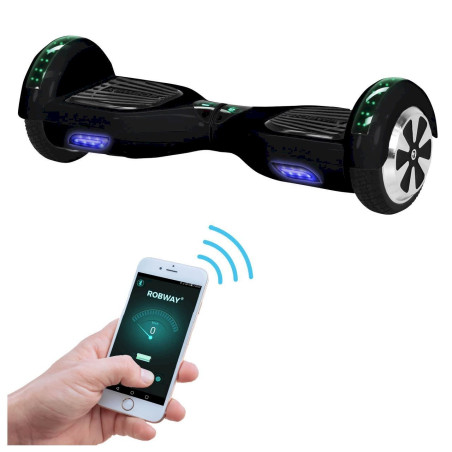 Hoverboard ROBWAY W1 E-Balance Board Scooter Elektro Roller Smart Self Balance (Noir)