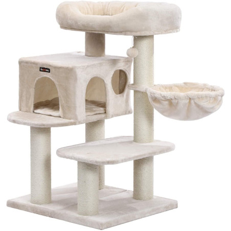 FEANDREA Arbre à chat 112 cm beige