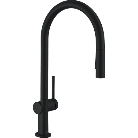 hansgrohe Talis M54 Kü­chenar­ma­tur 72801670 mit Aus­zieh­brau­se 2jet, sBox, matt­schwarz