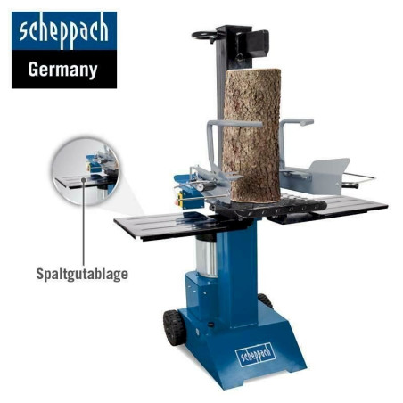 Scheppach Holzspalter stehend HL815 400V Spaltgutablagen + Spaltgutfänger