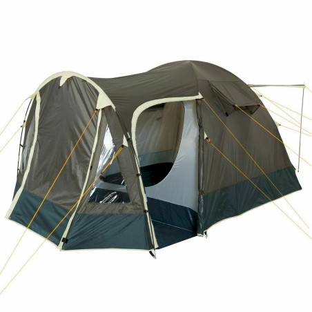 CampFeuer Campingzelt Igluzelt für 4 Personen Zelt 3000 mm Kuppelzelt, khaki