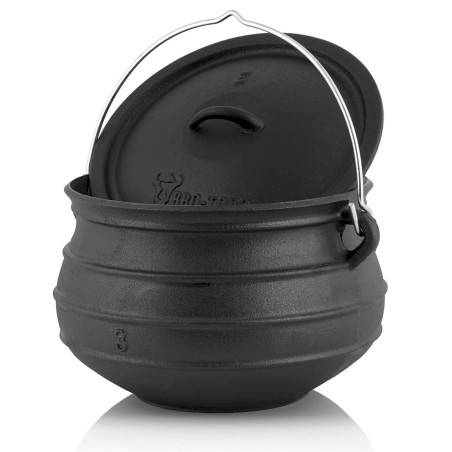 BBQ-Toro Potjie 3 faitout sud-africain en fonte 8L