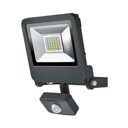 Osram LED Strahler Floodlight 30 W Sensor, Aluminium, Warmweiß, IP44 dunkelgrau