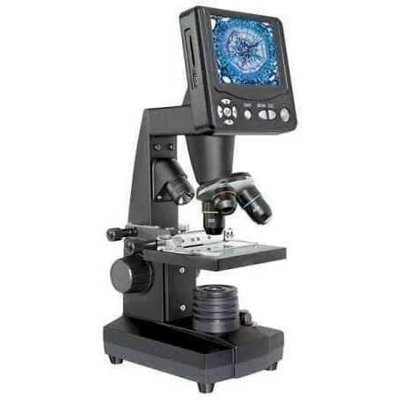 Bresser Microscope à écran LCD 8.9cm (3.5") avec grossissement optique 50x-500x (2000x (numérique) et Photo 5MP