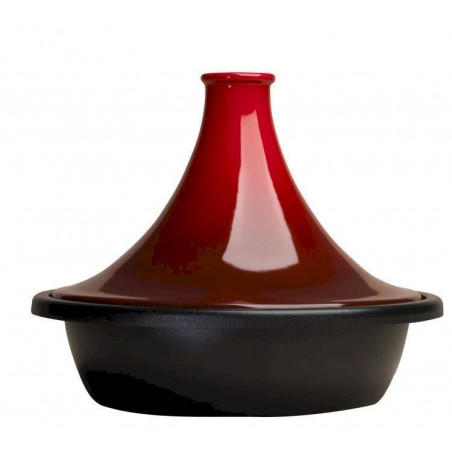 Le Creuset Tagine Ø31cm - kir­schrot/ back­ofen­ge­eig­net/ für alle Herdarten geeignet