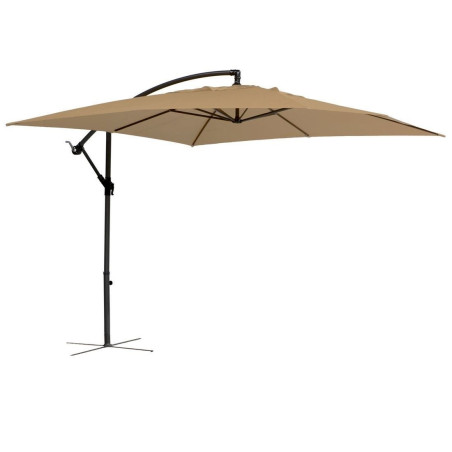 Schneider Korfu 270 x 270 cm Parasol déporté Inclinable Carré sand