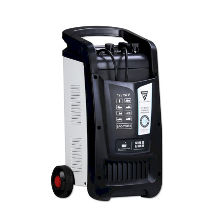 Stahlwerk BAC-700 ST chargeur de batterie de voiture, mode 12/24V, jusqu'à 700Ah de capacité de batterie et 60A de courant de