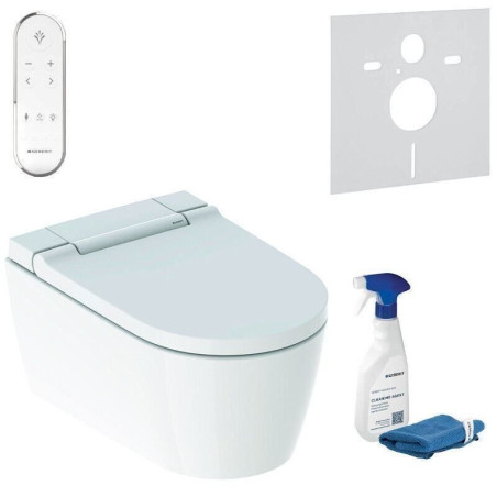 Geberit AquaClean Sela Wand-Dusch-WC Kom­plett­an­la­ge L: 56,5 B: 37,5 cm weiß 146220111, EEK: A+