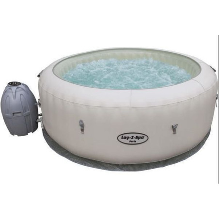 BESTWAY Lay-Z-Spa Paris AirJet Whirlpool rond avec chro­mo­thé­ra­pie - 6 places - Ø 196 x H 66 cm