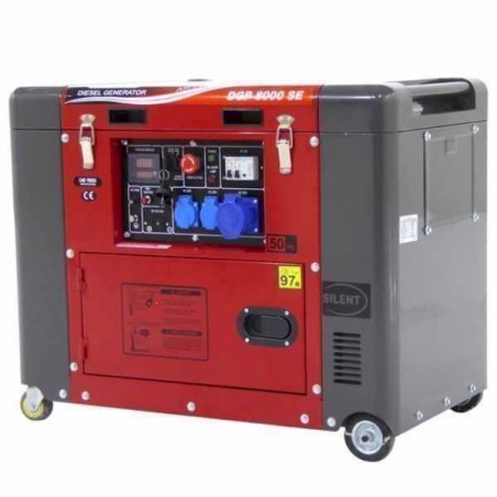 GeoTech Pro DGP8000SE groupe électrogène 5,5 kW monophasé diesel insonorisé