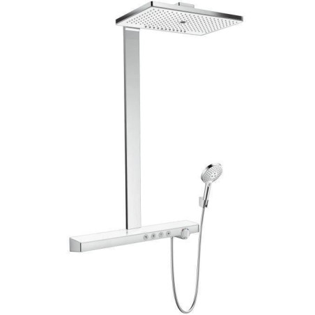 Hansgrohe Rainmaker Select 460 Showerpipe 27106400 blanc chromé , 3 jets, avec thermostat