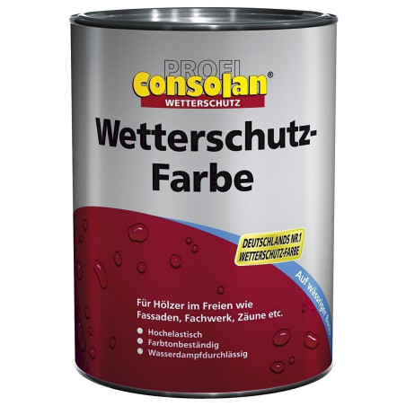 Consolan Profi Wetterschutzfarbe 10 L schwedenrot 225