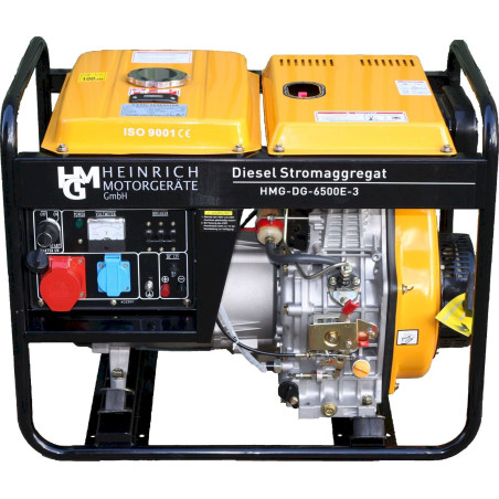 Heinrich Motorgeräte HMG-DG-6500E3 Diesel Stromerzeuger Notstromaggregat