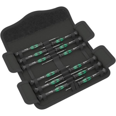 Wera Kraftform Micro Elektroniker Schraubendrehersatz, 12-teilig, 05073675001