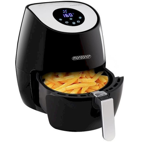 Monzana 104278 Heißluftfritteuse 3,6L Fritteuse Touchdisplay Heißluftfriteuse Friteuse