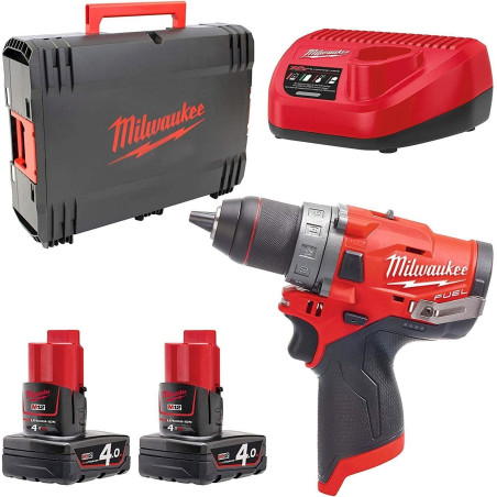 Perceuse Visseuse Fuel 13mm 12V 4Ah M12 FDD-402X MILWAUKEE