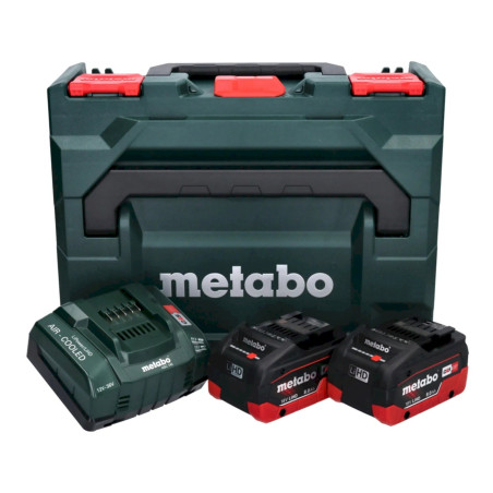 Metabo 2 x LiHD Akkupacks 18V /8,0 Ah, Ladegerät ASC Ultra, MetaLoc