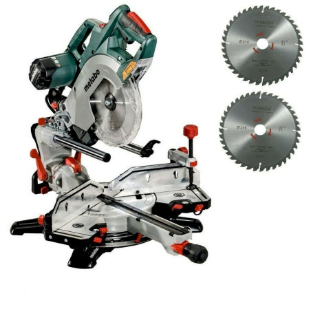 Metabo Kappsäge KGSV 72 XACT SYM mit Zug­funk­ti­on Leis­ten­sä­ge + 2x HM-Blatt