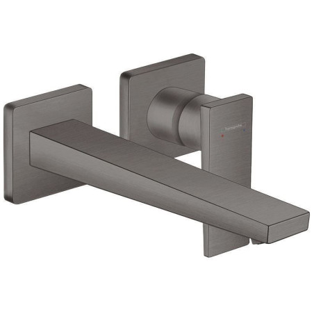 Hansgrohe 32526340 Metropol Mitigeur monocommande pour montage mural Noir brossé 22,5 cm