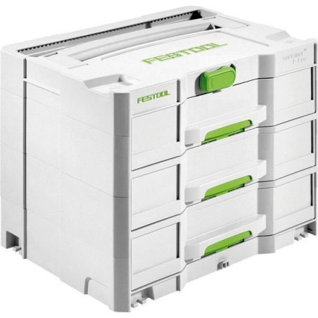 Festool Sortainer SYS 4 TL SORT 3 Nr. 200119 Werk­zeug­kof­fer mit 3 Schubladen