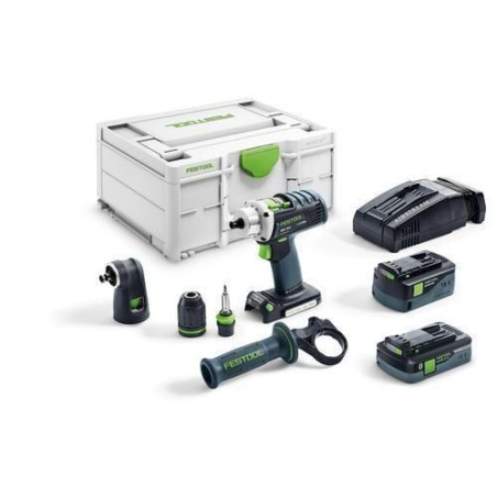 Festool Ak­ku-Bohr­schrau­ber QUADRIVE DRC 18/4 5,2/4,0 I-Set-SCA 576460