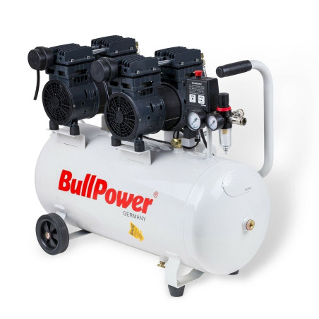 BullPower Flüsterkompressor Silent DK-80 Druckluft 68dB - 8bar - 50L - 280L/min.