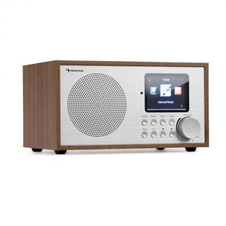 Auna Silver Star Mini radio Internet DAB+/FM WiFi Bluetooth - bois marron