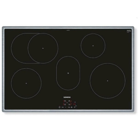 Siemens iQ300 EH845BFB1E - Table de cuisson à induction - 5 plaques de cuisson - Niche - largeur : 78 cm - profondeur : 50 cm -