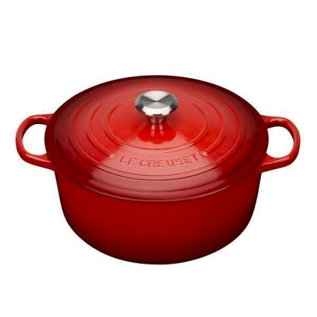 Le Creuset 21177280602430 Signature Cocotte Rond Fonte Cerise 28 cm