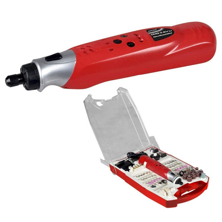 Matrix 120600220 Mini Meuleuse, 3.6 V, Rouge