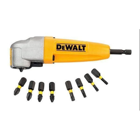 DeWalt DT 71517 T 90 Grad Win­kel­vor­satz mit 9 Impact Bits