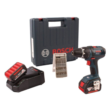 BOSCH PRO­FES­SIO­NAL Ak­ku­bohr­schrau­ber GSR 18 V-LI, 18 V, blau