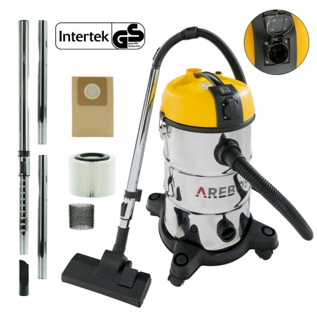 Arebos Aspirateur industriel Aspirateur eau et poussière Aspirateur 1300W 30L