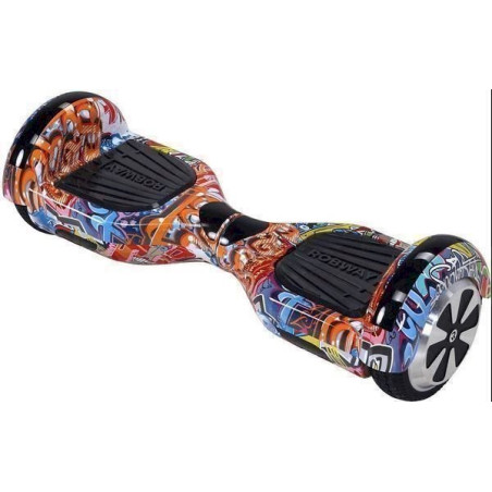 E-Balance Board ROBWAY W1 Hoverboard gra­fit-oran­ge 6,5`Reifen mit App-Funk­ti­on