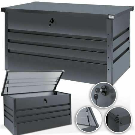 KESSER KE15371 Auflagenbox Metall Gerätebox Aufbewahrungsbox 2 Gasdruckfedern Kissenbox