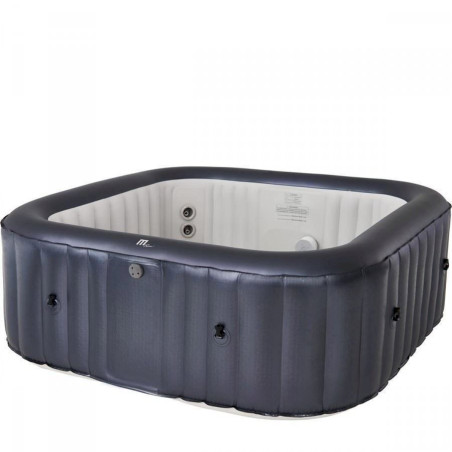 MSpa Muse OTIUM Jacuzzi gonflable pour 6 personnes 185 x 185 x 68 cm - 125 jets de massage Fonction - gonflage par simple