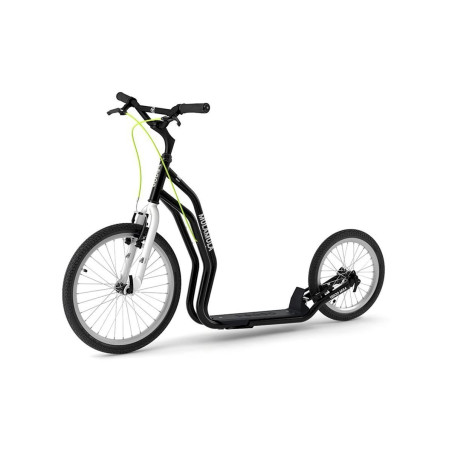 Yedoo Run Run Mula trottinette pour adultes avec béquille et guidon réglable, noir