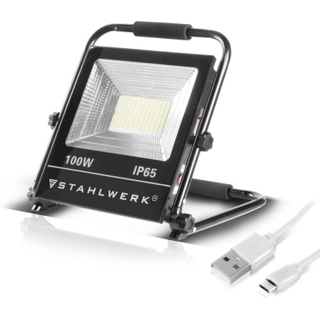 STAHLWERK Projecteur solaire à LED / lampe solaire LSL-100 ST