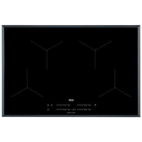 AEG IKB84431FB Plaque intégré à induction, Céramique, Noir, 2300 W, rec­tan­gu­laire