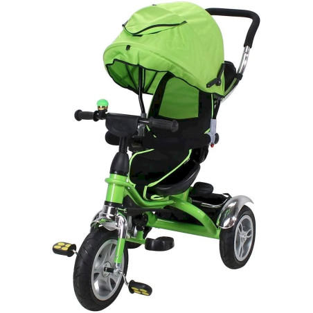 Miweba Kinderdreirad Kinderwagen Kinderbuggy KS07 Schieber 7 in 1 Grün